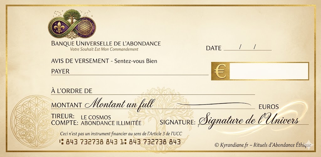 chèque d'abondance à imprimer gratuit rituel nouvelle lune