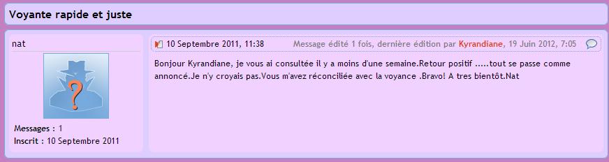 Nath réconciliée avec la voyance 